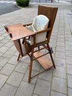 vintage houten kinderstoel, Kinderen en Baby's, Kinderstoelen, Ophalen, Gebruikt, Hangstoel, Gordel(s)