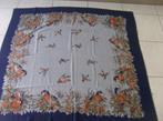 Wollen sjaal Piramit - 110 cm x 110 cm - Grijs/Blauw, Kleding | Dames, Mutsen, Sjaals en Handschoenen, Ophalen of Verzenden, Sjaal