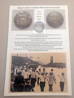 Medaille 1936 Olympische Winterspelen + foto's/affiches/post, Verzenden, Overige soorten, Embleem of Badge