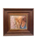 Schilderij op porselein gesigneerd M. Revert Circa 1970-1980, Antiek en Kunst, Ophalen of Verzenden