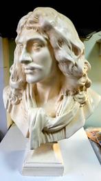 Gipsen buste van Molière., Antiek en Kunst