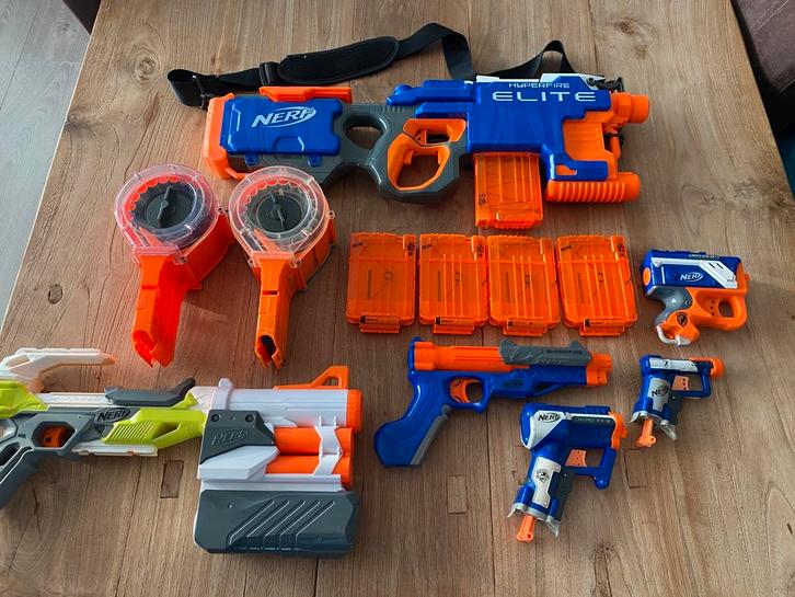 Nerf gun collectie, Kinderen en Baby's, Speelgoed | Buiten | Actiespeelgoed, Gebruikt, Ophalen