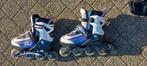 Inline skates Optimum roos maat 33-36 en bescherming, Verstelbaar, Kinderen, Ophalen of Verzenden, Zo goed als nieuw