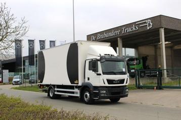 MAN TGM 18.250 4X2 koffer met onderschuif laadklep Dhollandi beschikbaar voor biedingen