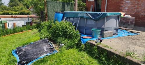 Opbouwzwembad bestway ovaal 305 x 200 x 84 cm, Tuin en Terras, Zwembaden, Gebruikt, Opzetzwembad, 80 tot 120 cm, 200 tot 400 cm