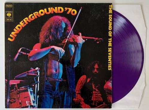 Underground ‘70 - Various - Paars vinyl - lp., Cd's en Dvd's, Vinyl | Rock, Gebruikt, Ophalen of Verzenden