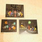 Vintage - 3x Afrikaans Schilderijen, Antiek en Kunst, Ophalen of Verzenden