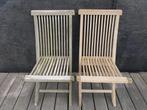 5x luxe uitvoering klapstoel 1p teak, zeer goede staat !, Tuin en Terras, Ophalen of Verzenden, Teakhout
