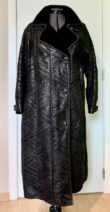 Manteau long chaud en shearling, Enlèvement ou Envoi, Comme neuf