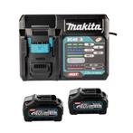 Accupakket (2x4,0 Ah) met oplader - MAKITA 191L77-9, Doe-het-zelf en Bouw, Ophalen of Verzenden, Nieuw