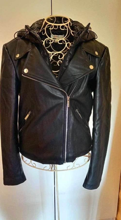 PERFECTO NOIRE MATELASSEE "MORGAN" - NEUVE - T 38, Kleding | Dames, Jassen | Winter, Nieuw, Maat 38/40 (M), Zwart, Ophalen