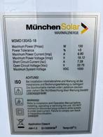 Panneaux Solaires Allemands de 12v / 130w, 3 pièces restant, 100 à 200 watts-crêtes, Enlèvement, Neuf, Panneau