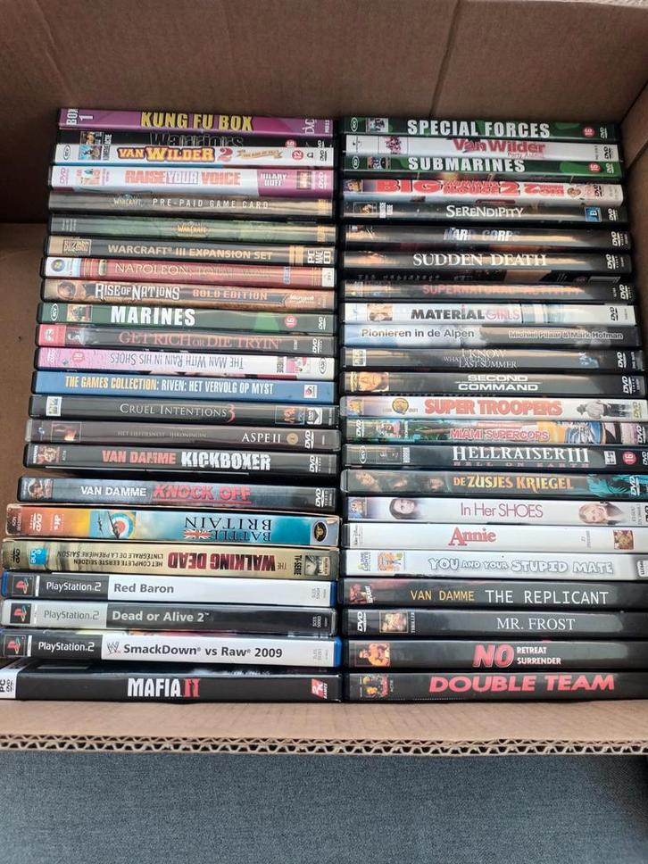 DVD'S fims en PLAYSTATION 2spellentjes te koop., Tickets en Kaartjes, Kortingen en Cadeaubonnen