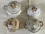 4 antieke schalen met deksel voor slechts 10 euro, Antiek en Kunst, Ophalen of Verzenden