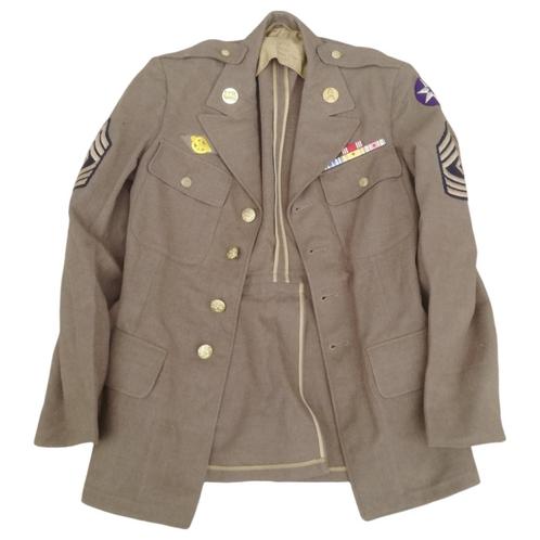 Armée américaine - Veste de classe A « First Sergent » - « 7, Collections, Objets militaires | Seconde Guerre mondiale, Armée de terre