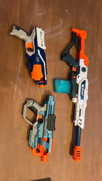 Nerf geweren set van 3 beschikbaar voor biedingen