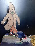 613) Kuifje en bobbie , Tintin et milou ( 66cm), Ophalen, Kuifje, Zo goed als nieuw, Beeldje of Figuurtje