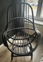 Rotanstoel, Huis en Inrichting, Stoelen, Ophalen, Gebruikt, Zwart, Riet of Rotan