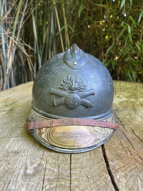 Franse helm uit de Eerste Wereldoorlog, Verzamelen, Militaria | Algemeen, Overige soorten, Ophalen of Verzenden