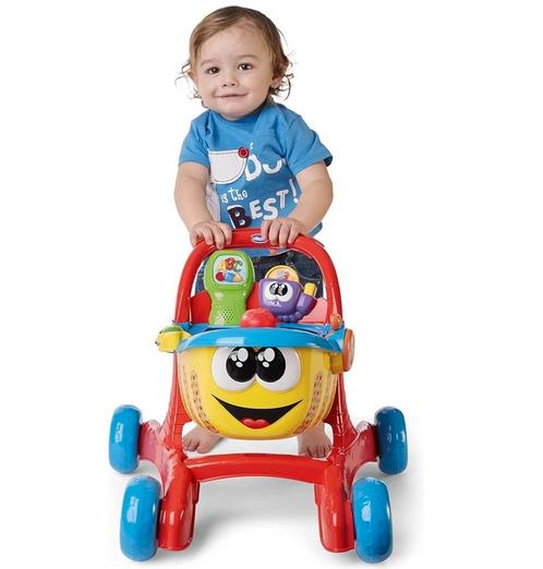 Trotteur bébé bilingue 4 en 1 Chicco Premiers Pas Lello le C, Kinderen en Baby's, Speelgoed | Overig, Zo goed als nieuw, Jongen of Meisje