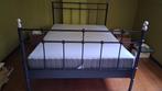 Bed, Ophalen, Zwart, Tweepersoons, Zo goed als nieuw