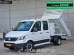 Volkswagen Crafter 177pk Dubbel Cabine Kipper met Kist Dubbe, Auto's, Bestelwagens en Lichte vracht, Stof, Gebruikt, Euro 6, 4 cilinders