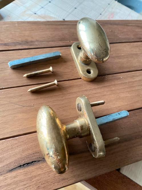 17 messing knopkrukken kan ook per paar verkregen worden, Antiek en Kunst, Antiek | Brons en Koper, Koper, Ophalen of Verzenden
