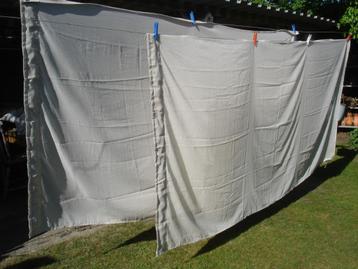 beige/zandkleur vitrage, gordijn beschikbaar voor biedingen