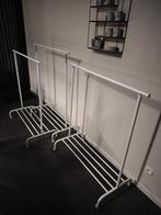 Kledingrekken wit op wieltjes, Ophalen, Met wielen, Zo goed als nieuw