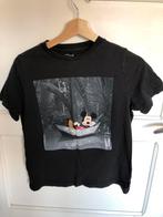 T-shirt Mickey Mouse, Comme neuf, Manches courtes, Noir, Taille 34 (XS) ou plus petite