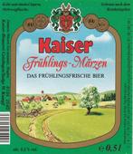 bieretiket #13513 Kaiser Geislingen, Verzamelen, Biermerken, Nieuw, Overige merken, Overige typen, Verzenden