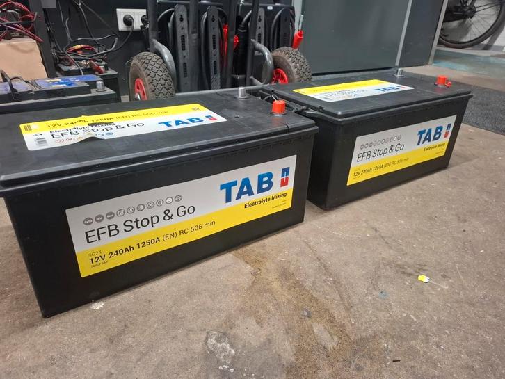 Accu TAB 12V 240AH 1250A EFB Stop & Go truck batterijen, Auto-onderdelen, Accu's en Toebehoren, Gebruikt, Ophalen of Verzenden