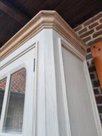 Massieve buffetkast/vitrinekast GRATIS LEVERING, Huis en Inrichting, Kasten | Buffetkasten, Ophalen of Verzenden, Zo goed als nieuw