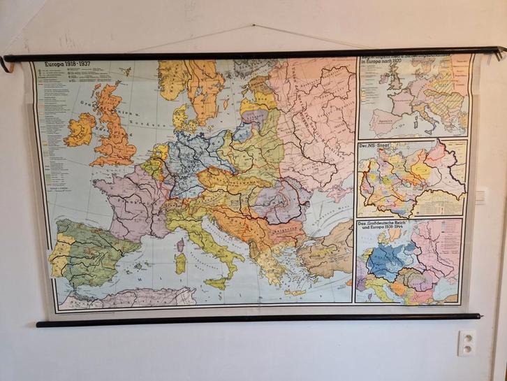Oude schoolkaart Westermann 1918-1937, Antiek en Kunst, Antiek | Schoolplaten, Ophalen
