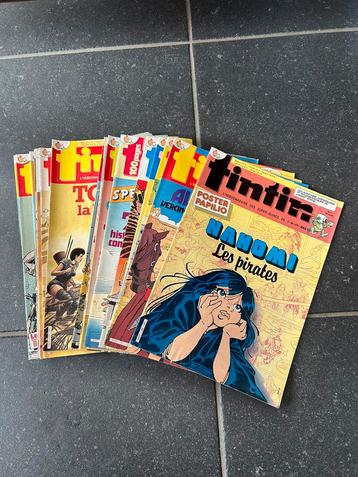Revue Tintin 40 année numéro 21 à 45 manque le 38