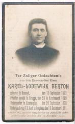 Bp. Pastoor. Berton Karel.° Bossuyt 1873 † Iseghem 1911, Verzamelen, Bidprentjes en Rouwkaarten, Ophalen of Verzenden, Bidprentje