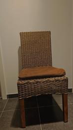 6 Landelijke rieten stoelen, Huis en Inrichting, Stoelen, Ophalen, Bruin, Riet of Rotan, Vijf, Zes of meer stoelen