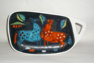 MID-CENTURY ITALIAANSE SCHAAL GESTILLEERDE PAARDEN CA 1960 beschikbaar voor biedingen