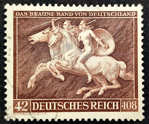 Deutsches Reich: Amazonen im angriff 1941, Postzegels en Munten, Postzegels | Europa | Duitsland, Gestempeld, Overige periodes