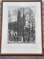 Eau forte Maastricht signe Pieter betus, Antiquités & Art, Art | Eaux-fortes & Gravures, Enlèvement ou Envoi