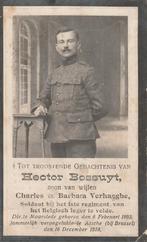 Gesneuvelde 1914-18 Hector Bossuyt Moorslede*Assche, Verzamelen, Bidprentjes en Rouwkaarten, Ophalen of Verzenden