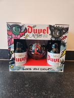Duvel box Loes van Delft (box + 4 flesjes), Ophalen of Verzenden, Zo goed als nieuw, Flesje(s), Duvel