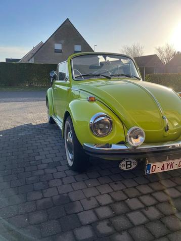 old timer volkswagen kever 1303 cabro 1974, Autos, Achat, Cabriolet, Noir, 2 portes