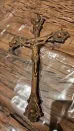 Bronzen kruisbeeld, Antiek en Kunst, Antiek | Religieuze voorwerpen, Ophalen of Verzenden
