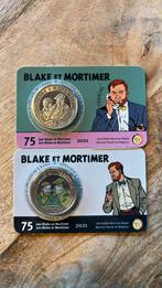 Duo Belgique 2021 5€ Blake et Mortimer normal + couleur, Postzegels en Munten, Ophalen of Verzenden