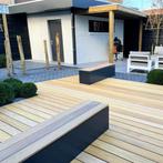 Cortenstaal tuinbank, of alu., Tuin en Terras, Ophalen of Verzenden, Nieuw, Metaal