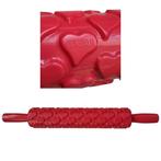 taart decoratie deegroller hartjes I love you 25cm, Verzenden, Zo goed als nieuw, Taarten of Cupcakes, Overige typen