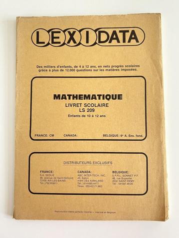 Livret Lexidata Mathématique pour enfants de 10 à 12 ans beschikbaar voor biedingen
