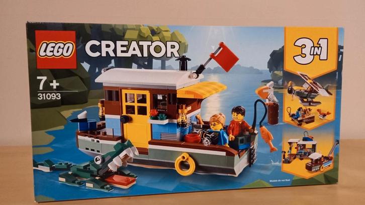 Lego Creator 31093 3 in 1 Woonboot, watervliegtuig, Kinderen en Baby's, Speelgoed | Duplo en Lego, Zo goed als nieuw, Lego, Complete set