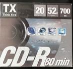 TX Think Extra 20 CD-R 80min 52speed 700Mb., Cd, Enlèvement, Neuf